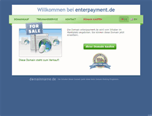Tablet Screenshot of enterpayment.de